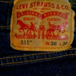Mens Levi 511 jeans size w36 L30